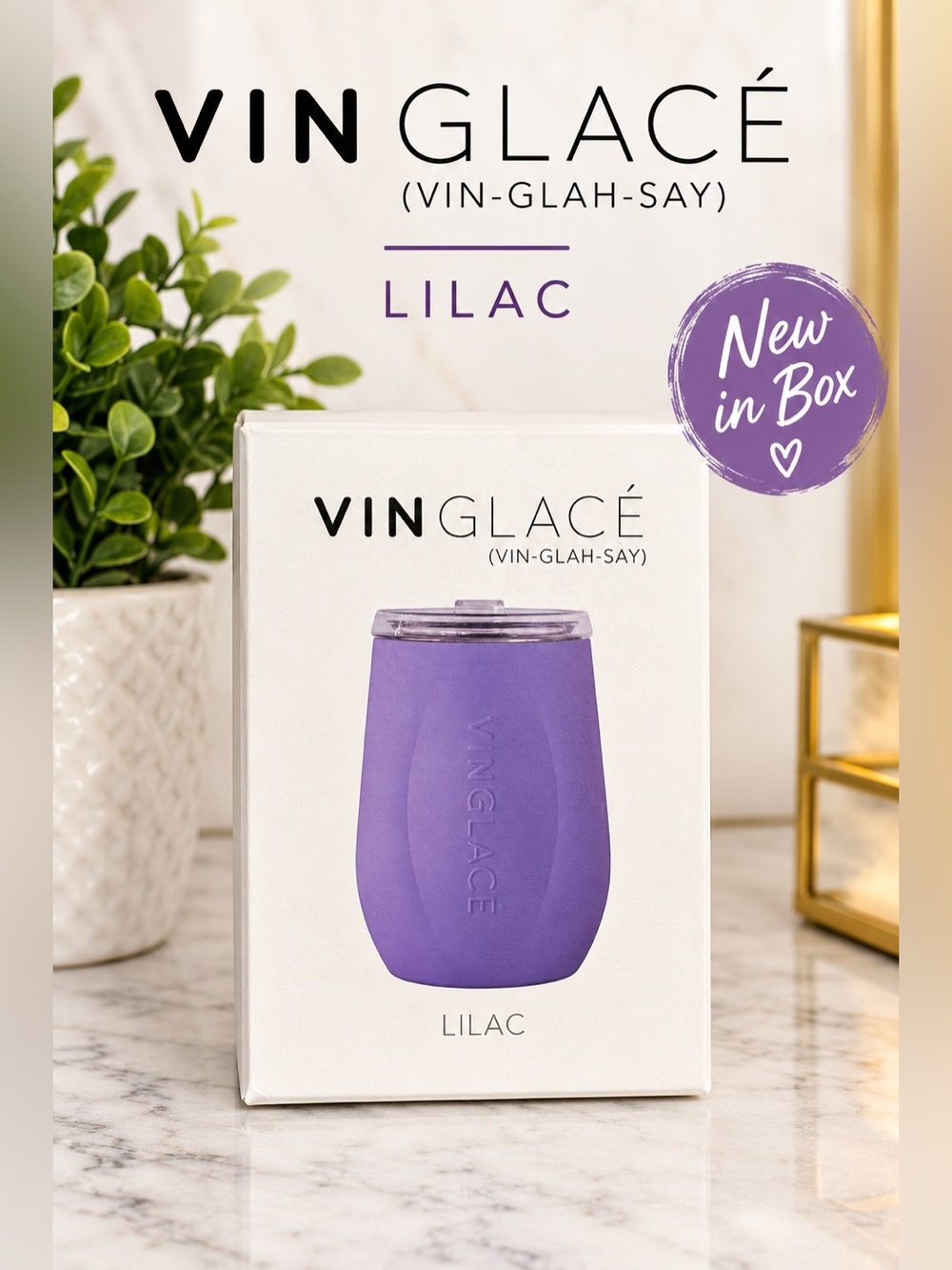 Lilac Stemless Wine Tumbler